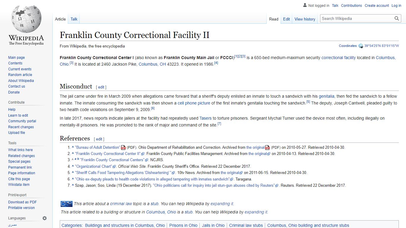 Franklin County Correctional Facility II - Wikipedia